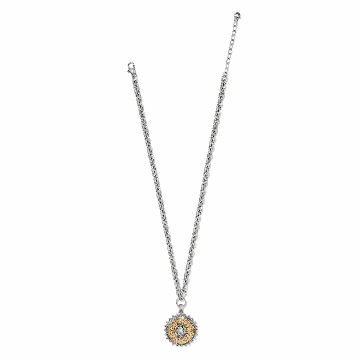 Mosaic Nova Pendant Necklace silver-gold 3