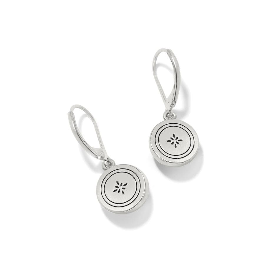 Mosaic Round Mini Leverback Earrings Brighton