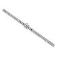 Brighton leather belt with silver-tone engraved square links, ornate buckle, and scroll motif details on a white background
