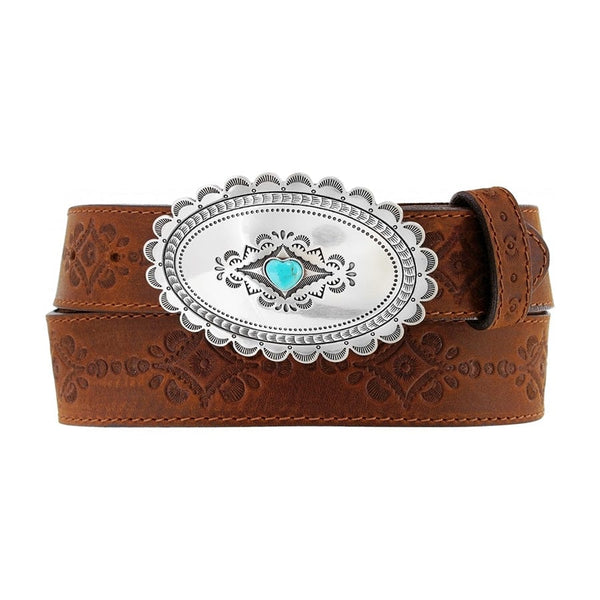 Britton Leather American Native Woman Belt Leather belt native american - Gem main image 3