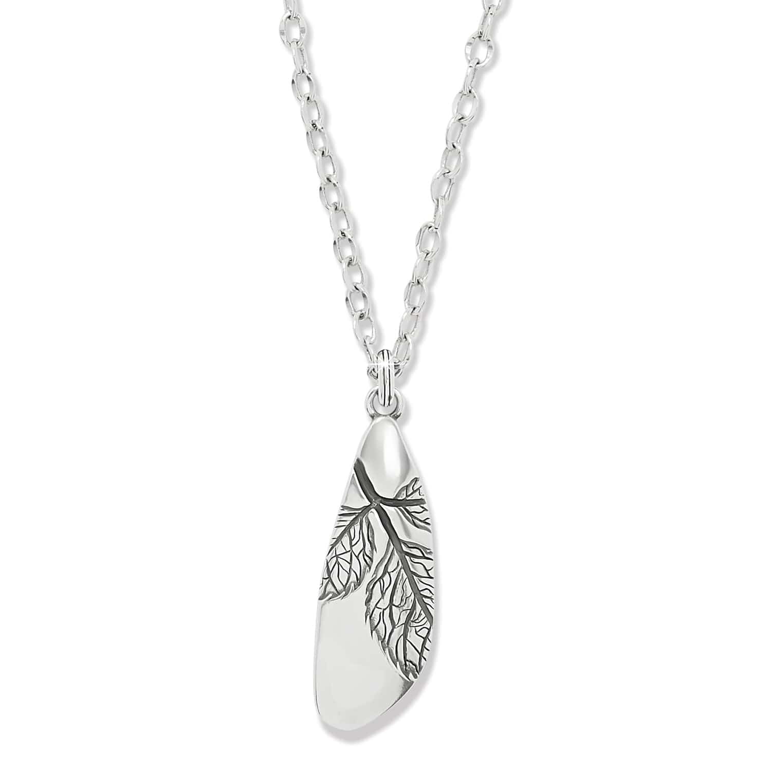 Natura Drop Necklace silver 1