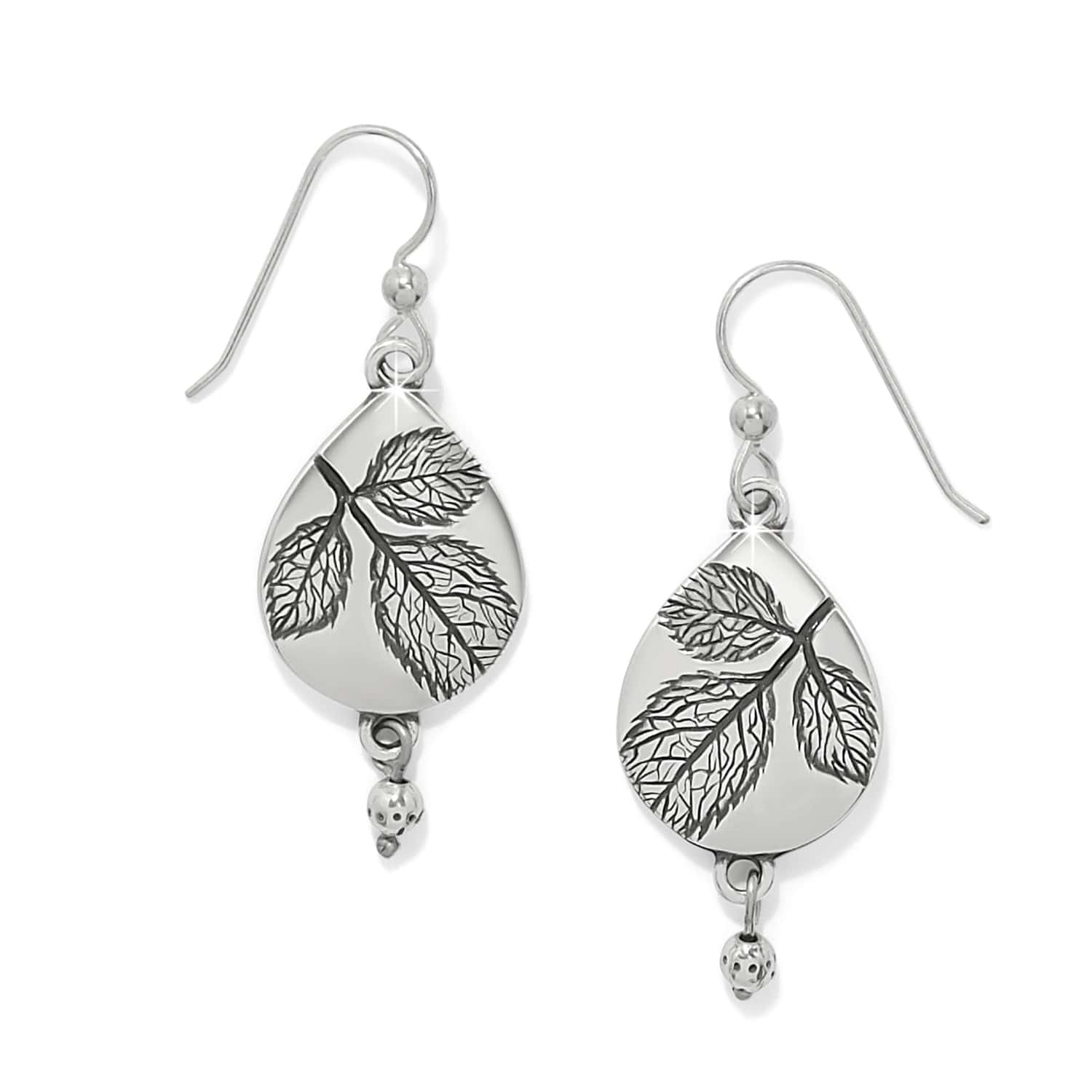 Natura Teardrop French Wire Earrings silver 1