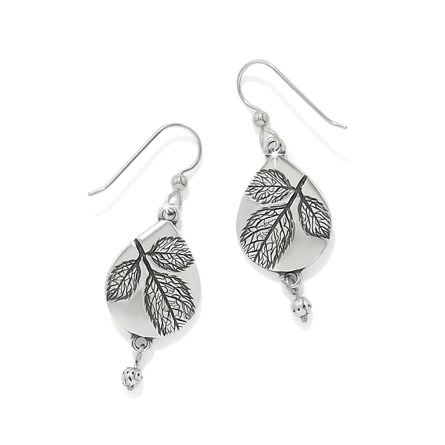 Natura Teardrop French Wire Earrings silver 2