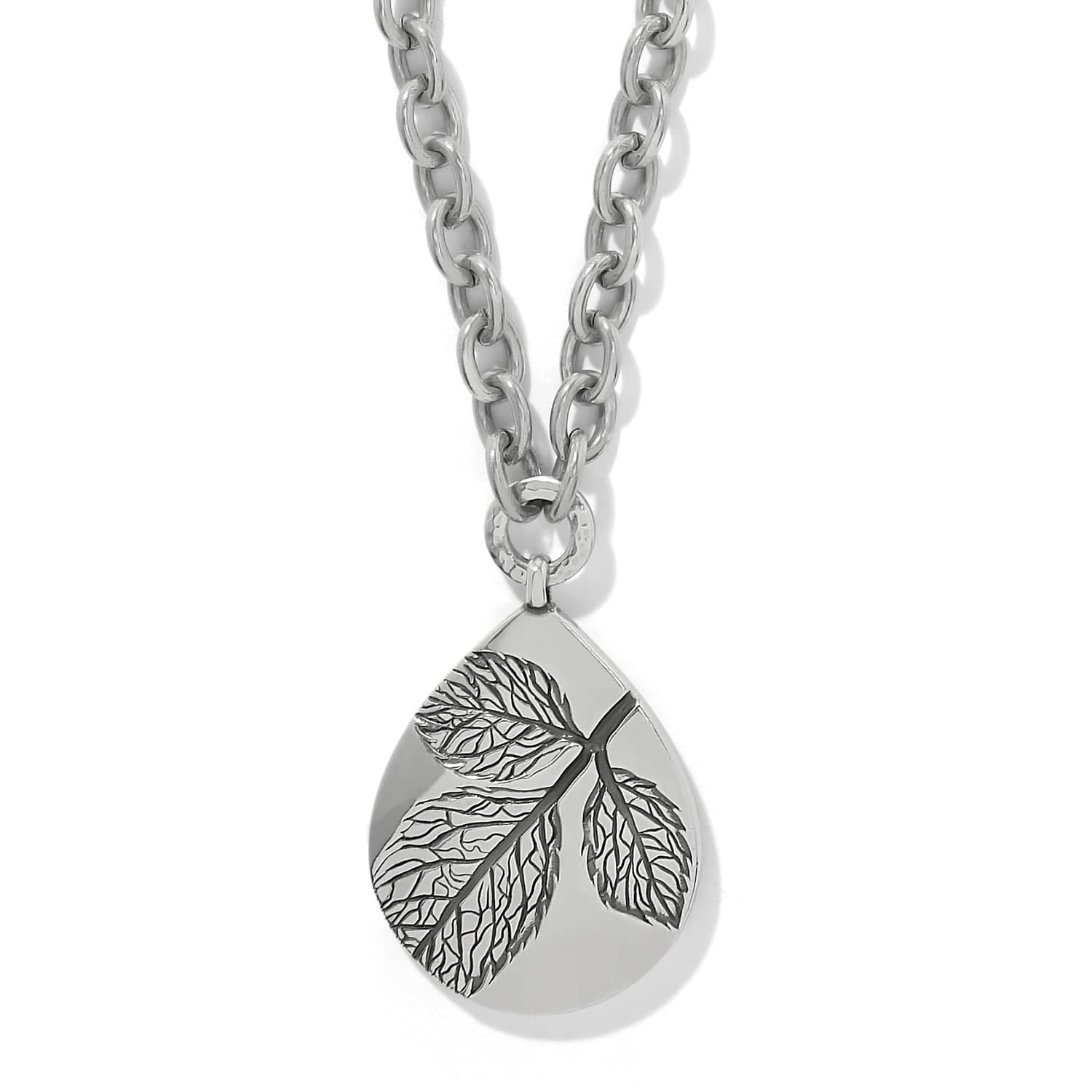 Natura Teardrop Necklace silver 1