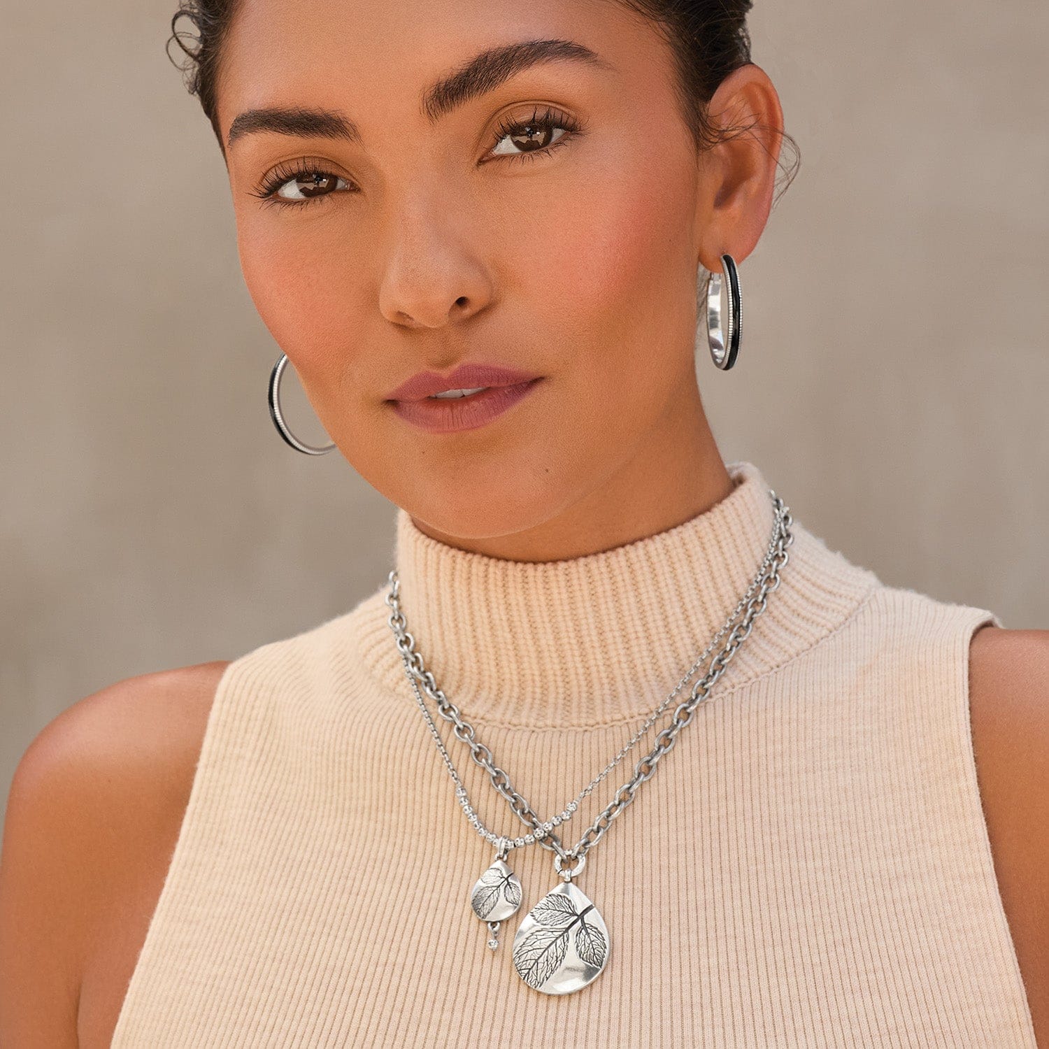 Natura Teardrop Necklace silver 4