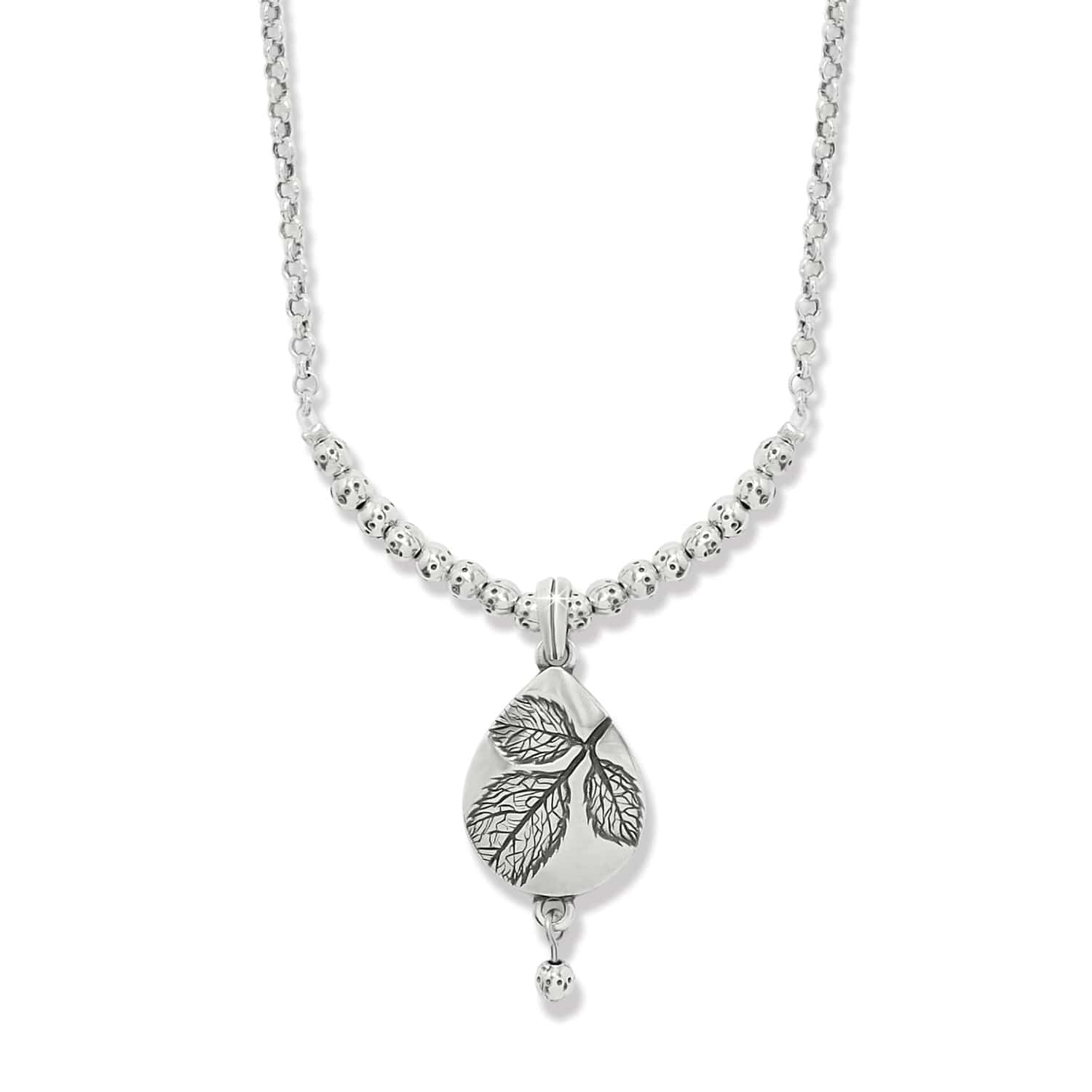Natura Teardrop Petite Necklace silver 1