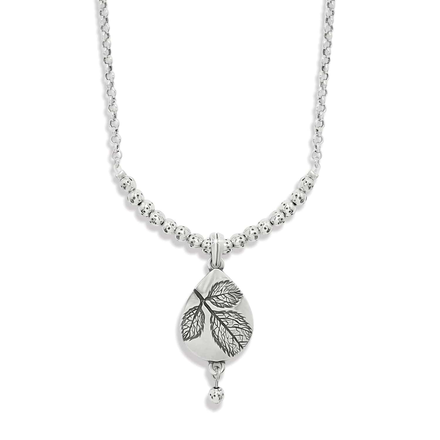 Natura Teardrop Petite Necklace silver 2