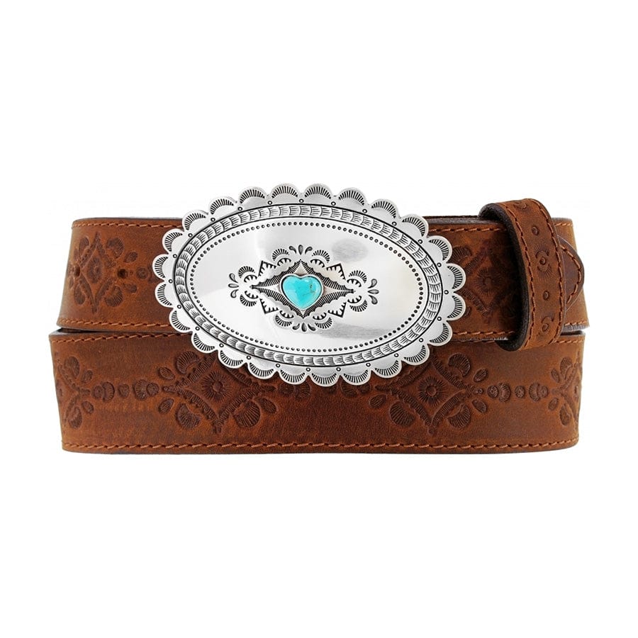 Navajo Heart Belt aged-bark 1