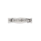 Brighton hair barrette clip shown from the back with silver-plated metal hinge mechanism on a white background