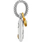Brighton charm shown from the side with two-tone silver rope-textured ring and gold clip accent on a white background