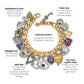 One Heart Color Charm Bracelet