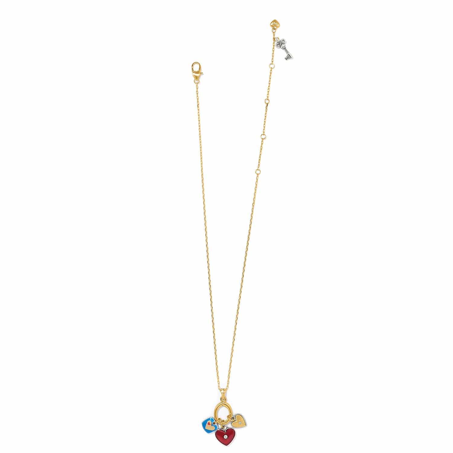 ネックレス・ペンダント [VINTAGE HOLLYWOOD] Colorful Heart Necklace Vintage Rainbow Heart Necklace - Etsy