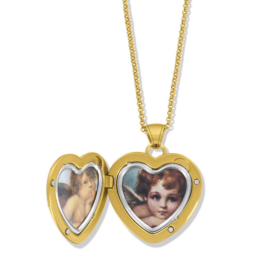 One Heart Convertible Locket Necklace gold-multi 2