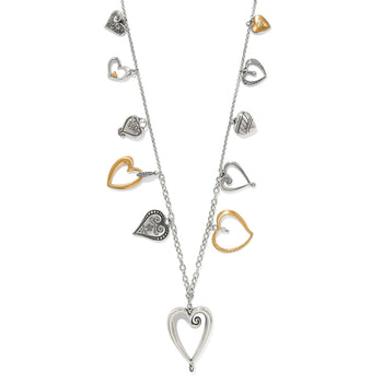 One Heart Large Long Necklace