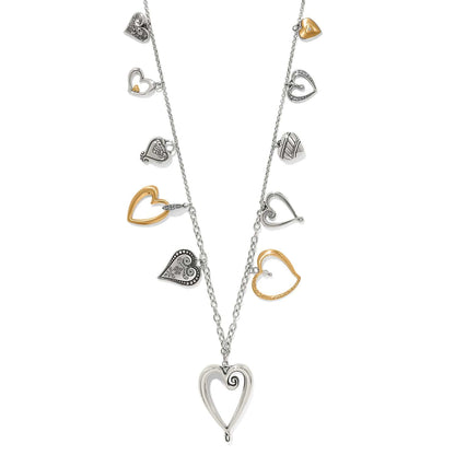 One Heart Large Long Necklace
