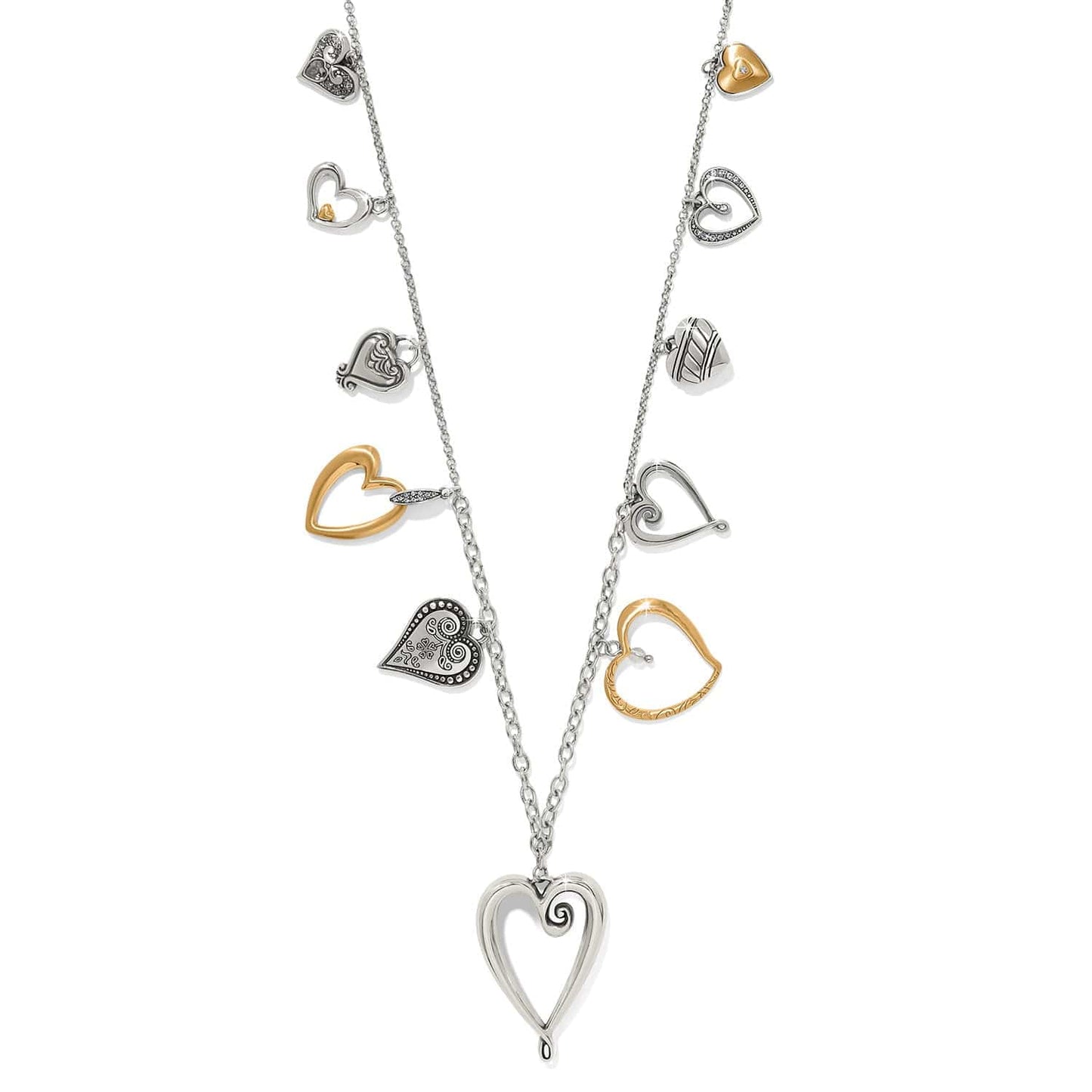 ★LOVE ME MONSTER★Vintage Heart Long Necklace LOVE ME MONSTER Necklace | Modalova