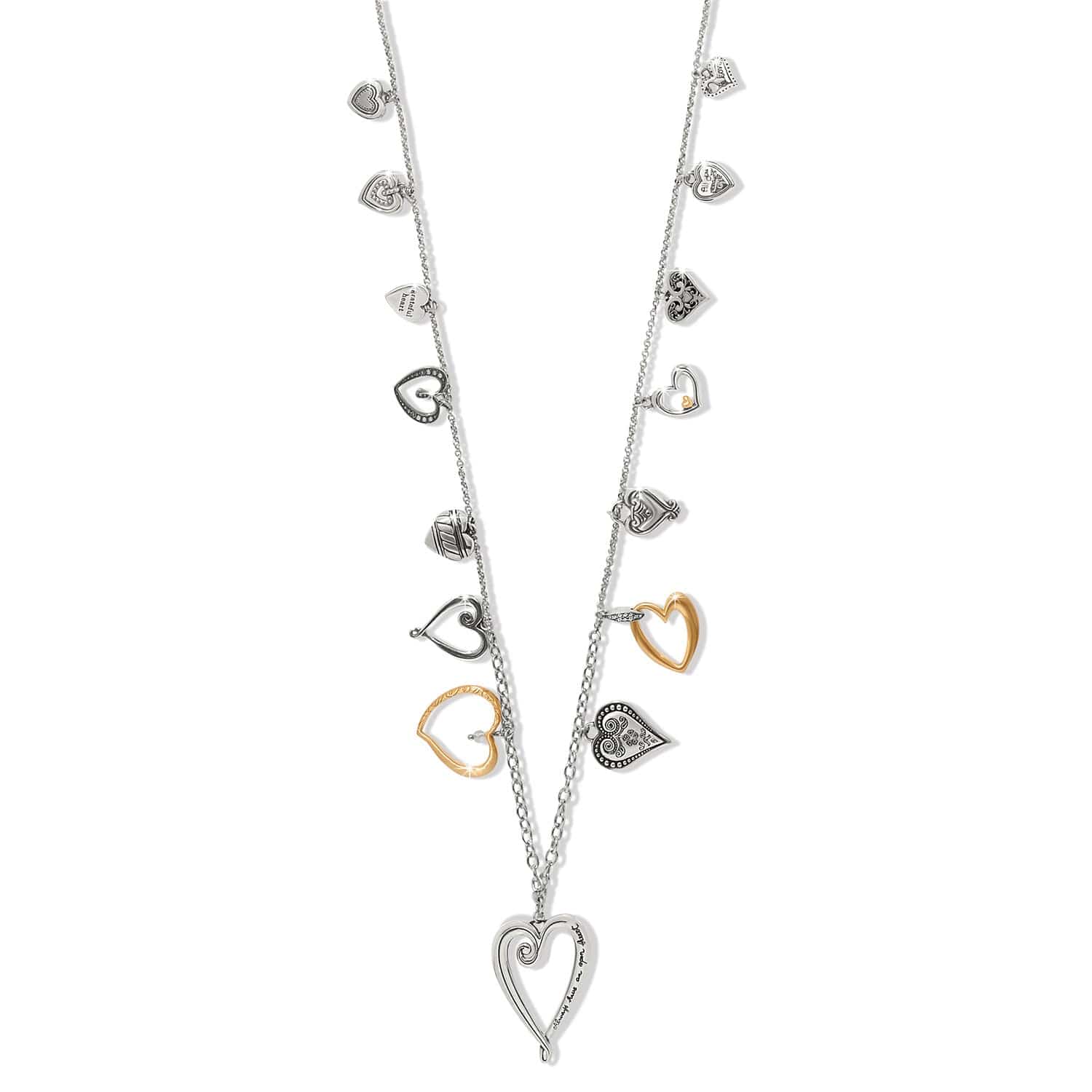 One Heart Large Long Necklace - Brighton