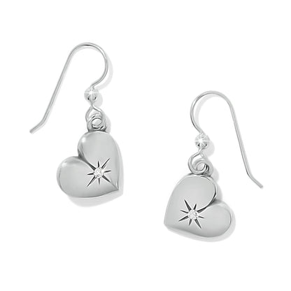 One Heart Love French Wire Earrings