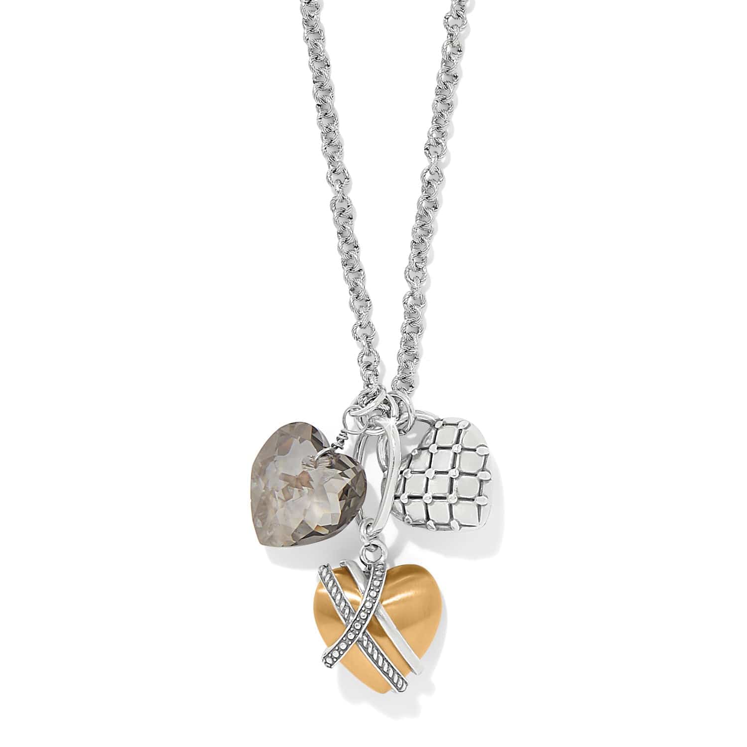 One Heart Toggle Necklace silver-gold 1