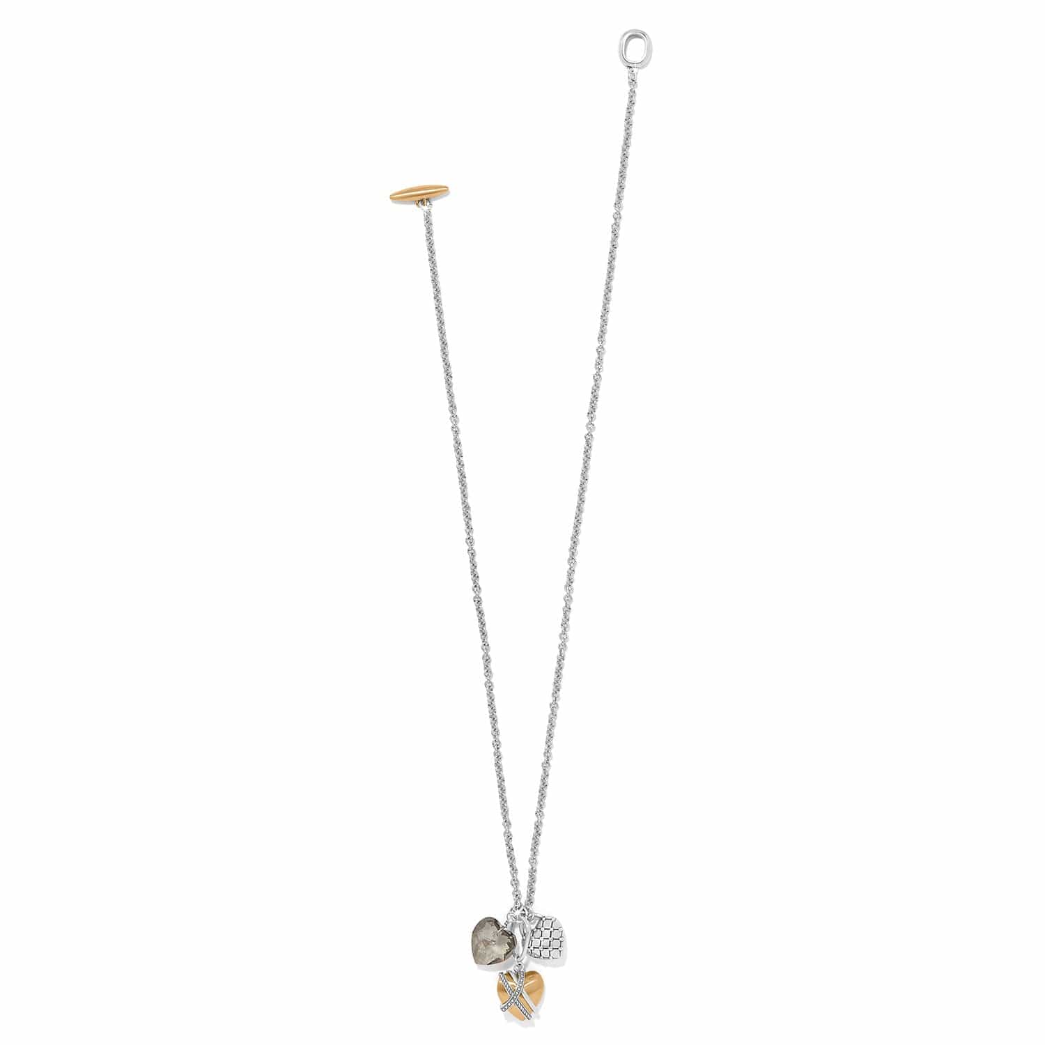 One Heart Toggle Necklace silver-gold 2