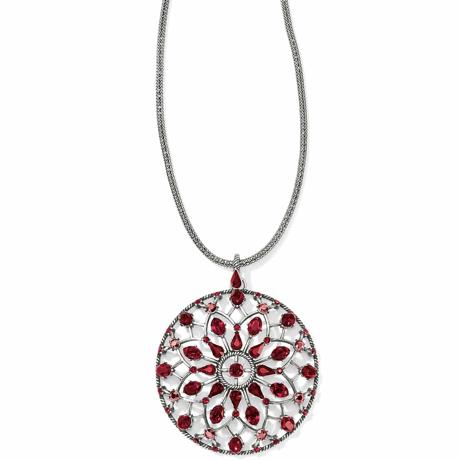 One Love Circle Convertible Necklace silver-ruby 5