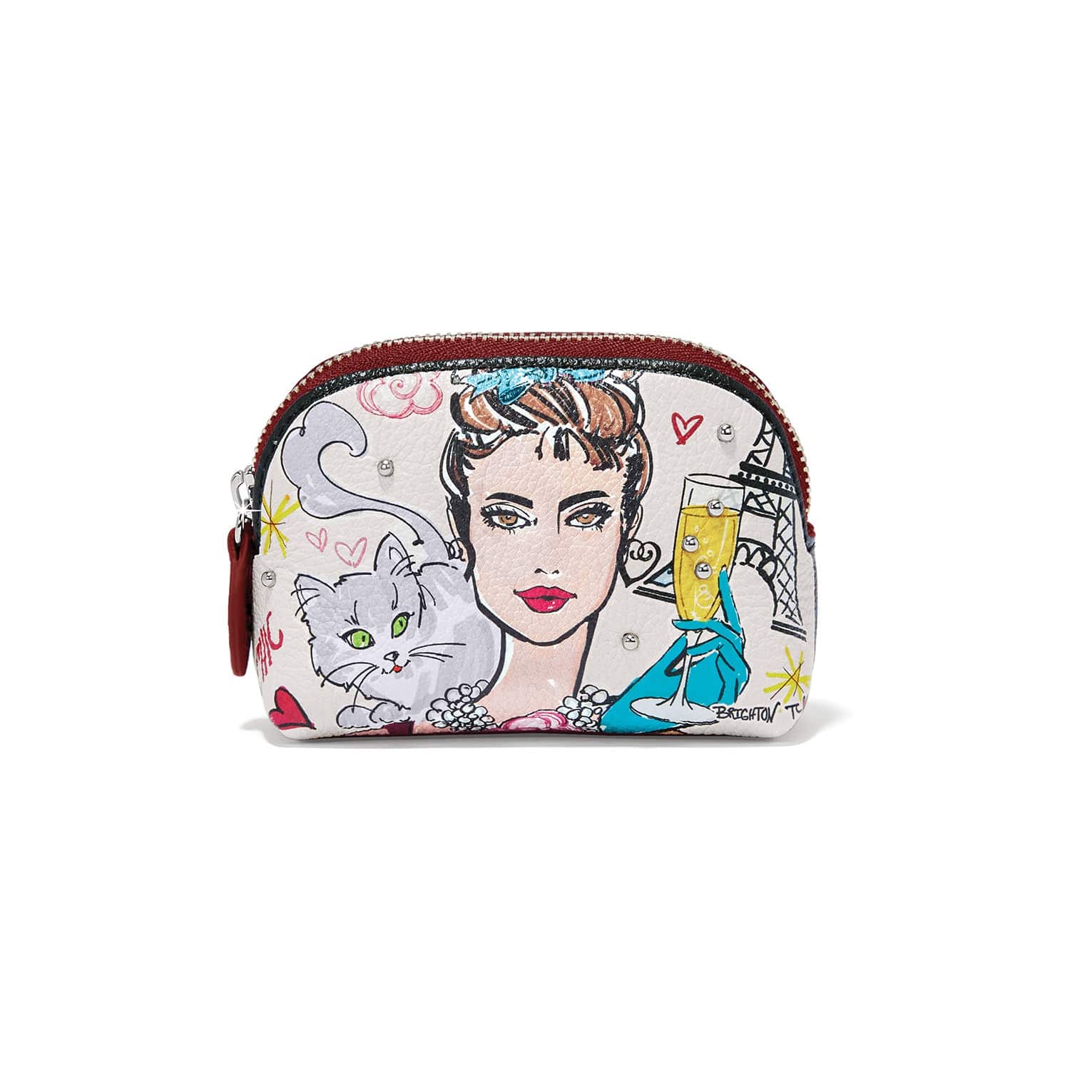 Paris Blooms Mini Coin Purse multi 1