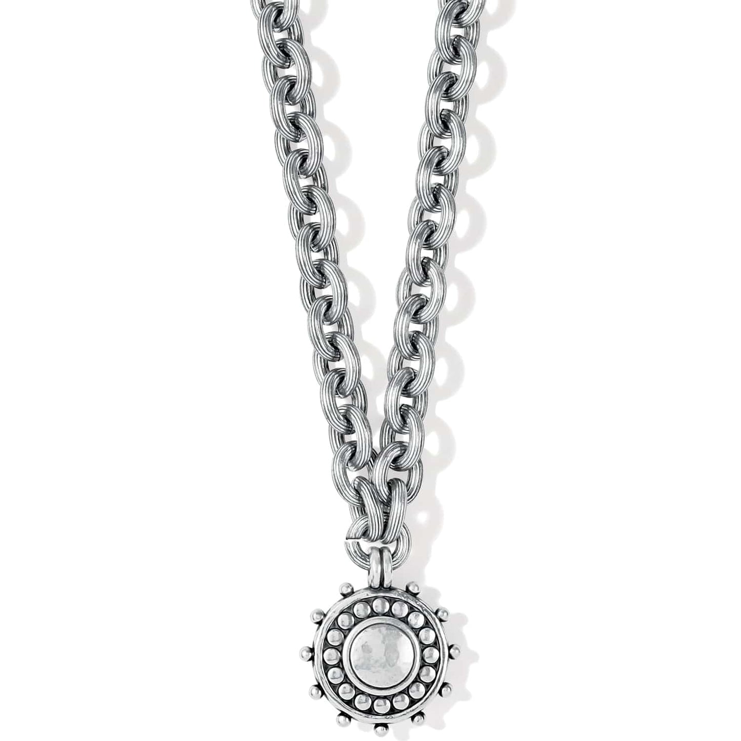 Pebble Dot Medali Reversible Collar Necklace
