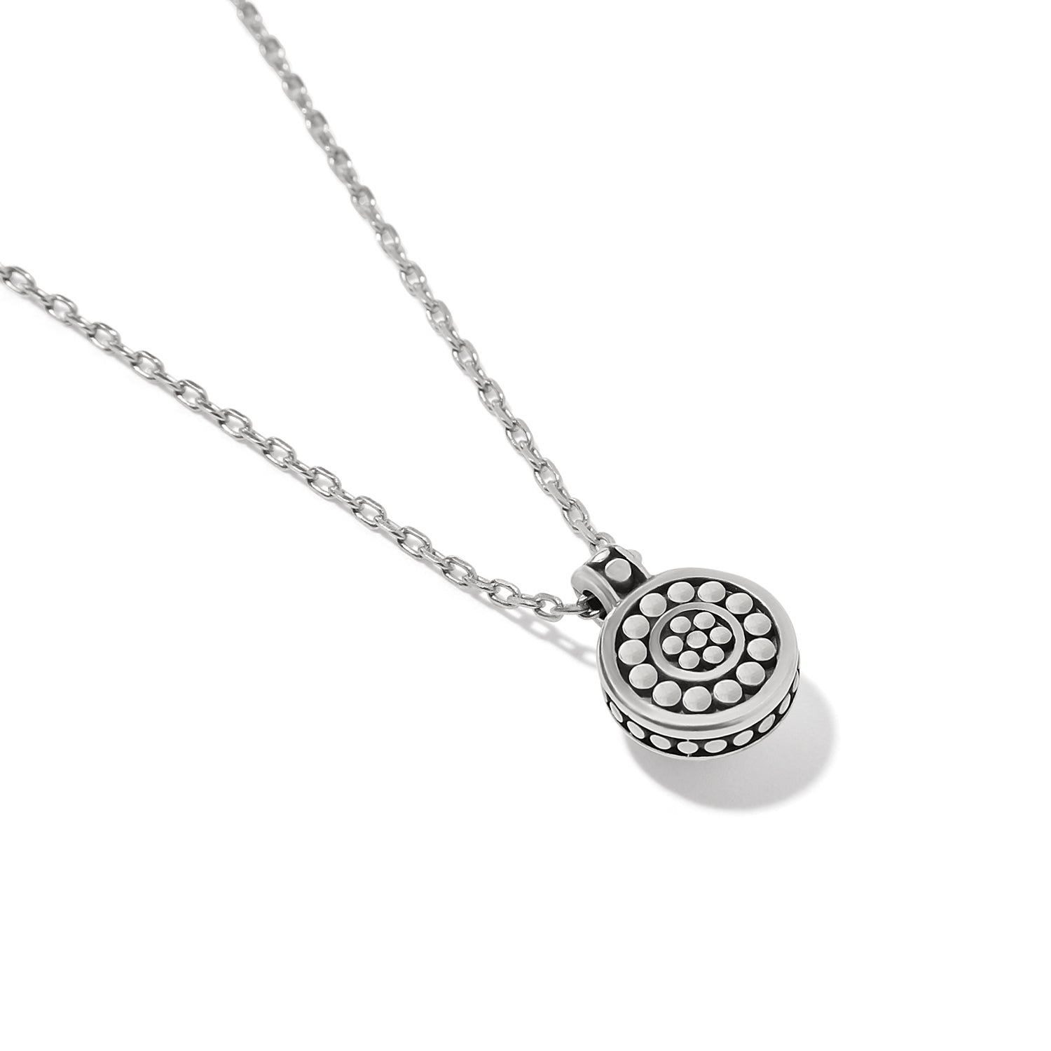 Pebble Dot Pearl Short Necklace silver-pearl 2