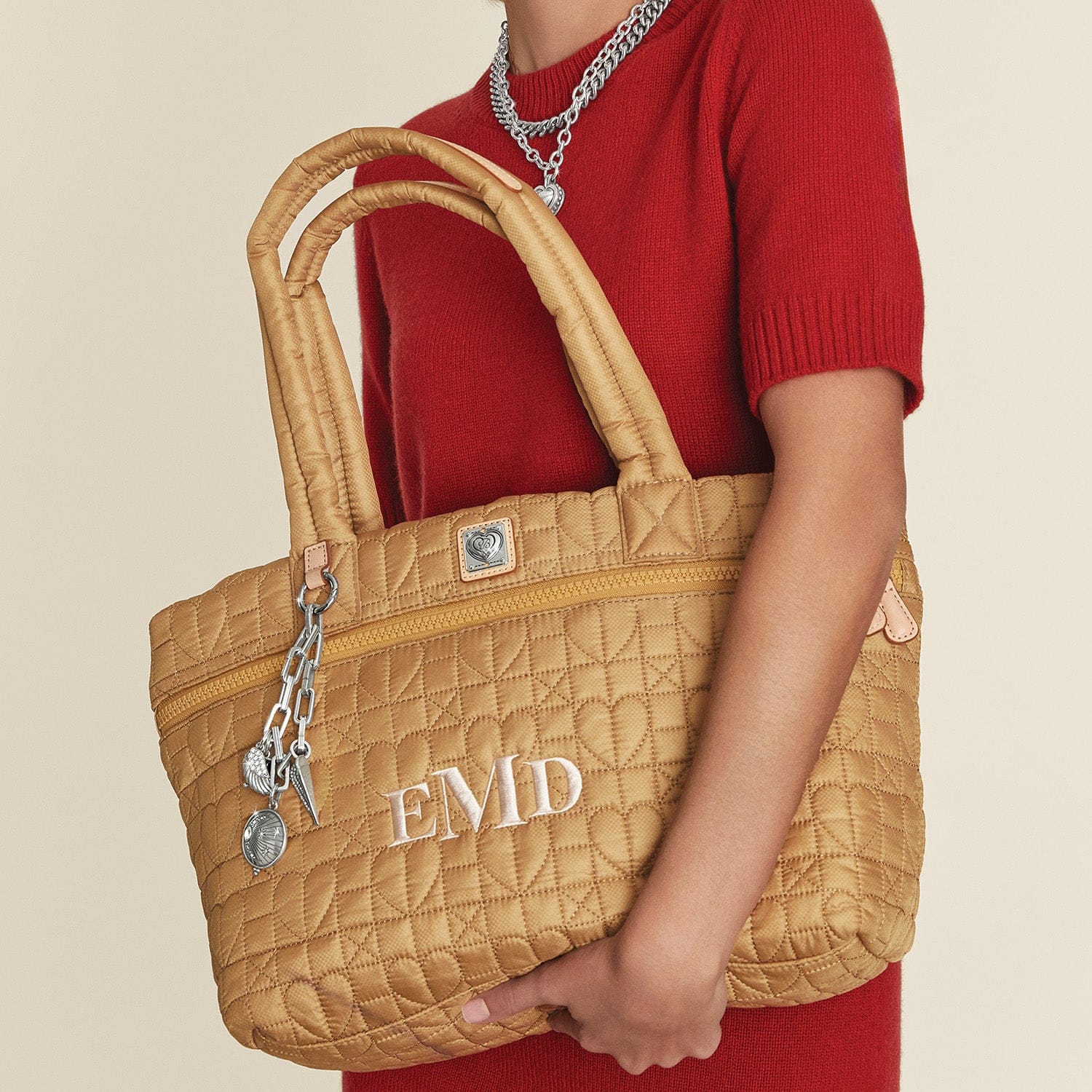 Personalized Amara Large Tote camel 13