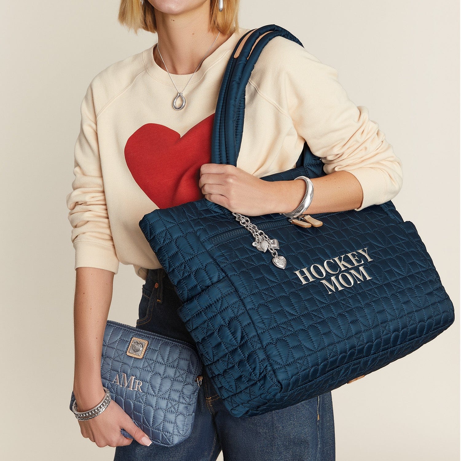 Personalized Amara Large Tote navy 66