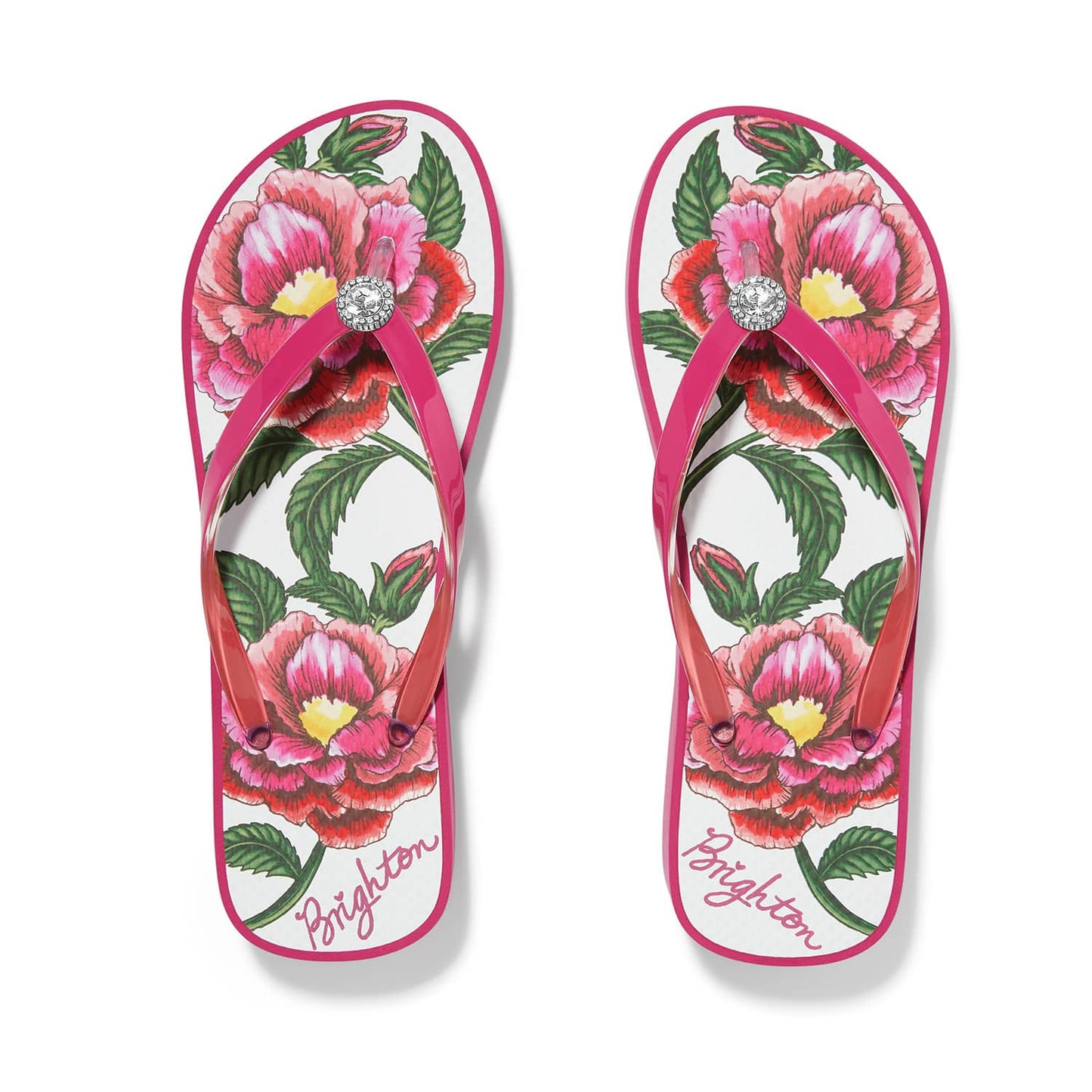 Petal Fuchsia Platform Flip Flops