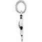Brighton charm shown from the side with silver-plated rope-textured loop and polished body on a white background