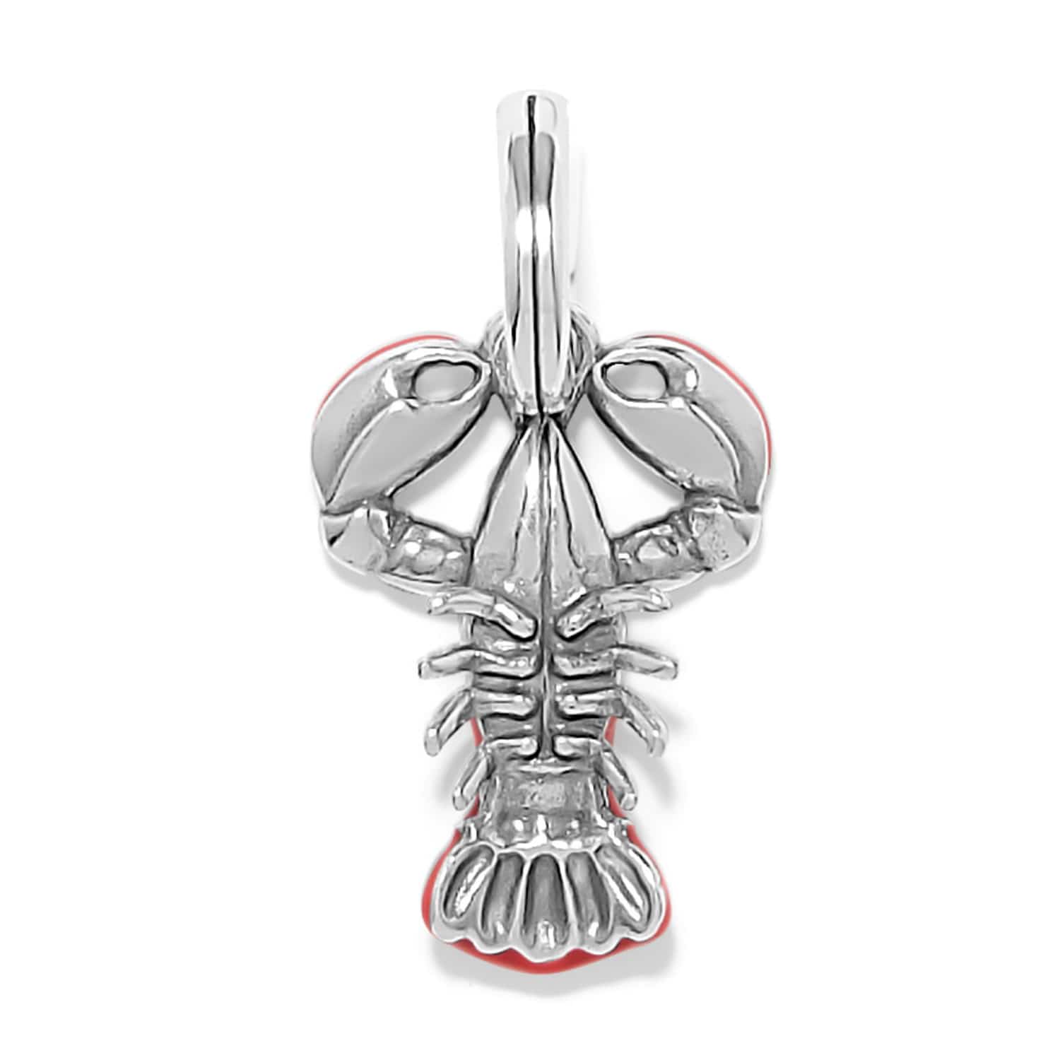 Pinch Me Lobster Charm silver-red 2