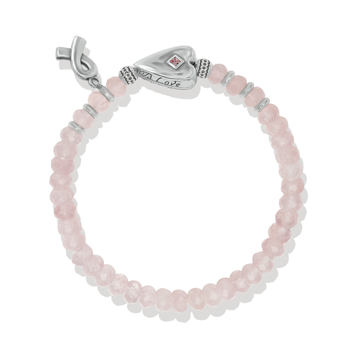 Power Of Pink 2026 Stretch Bracelet silver-pink 2