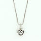 Power Of Pink Heart Charm Necklace