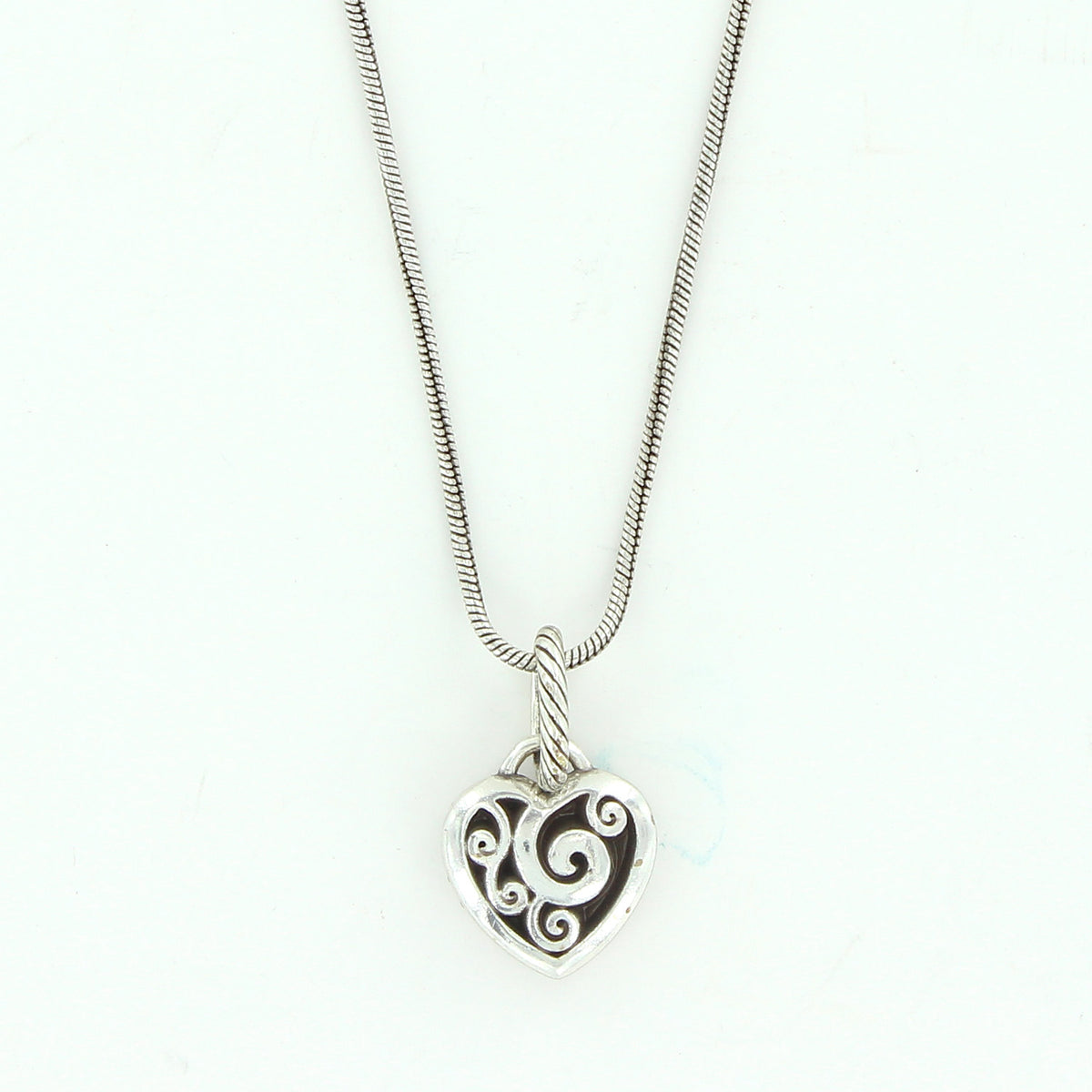 Power Of Pink Heart Charm Necklace silver-pink 2