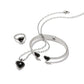 Pretty Tough Amour Heart Open Hinged Bangle