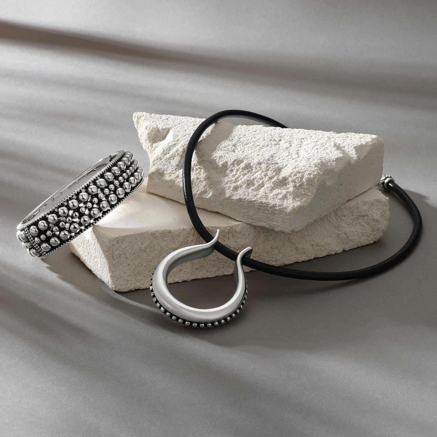 Pretty Tough Arch Leather Necklace - Brighton