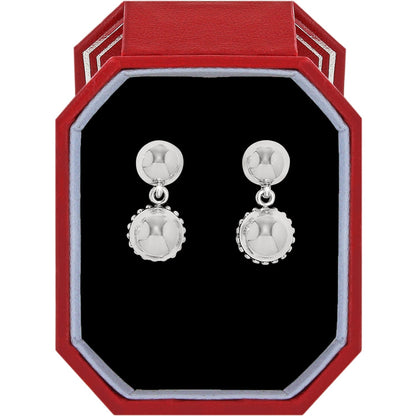 Pretty Tough Bold Stud Post Drop Earrings Gift Box