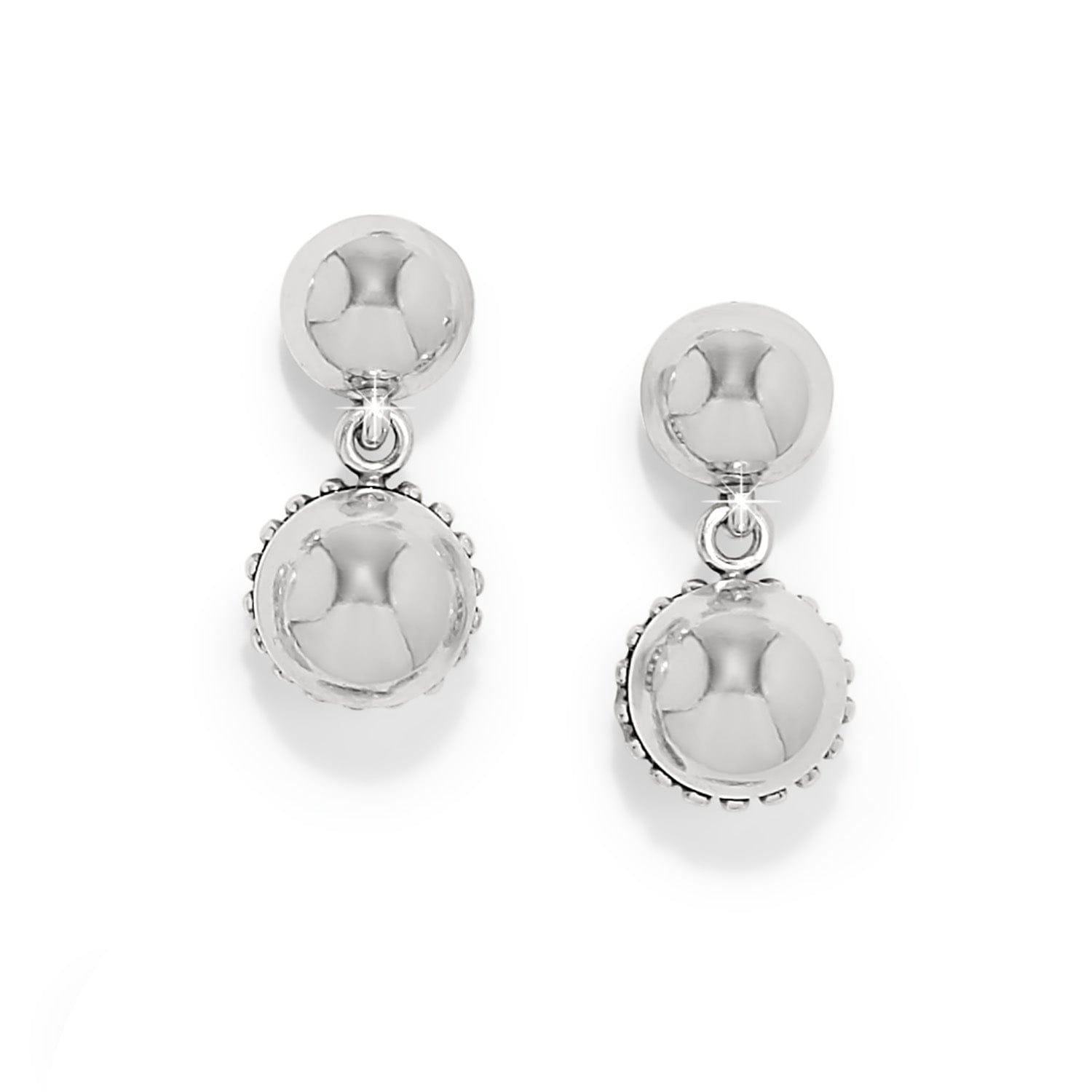 Pretty Tough Bold Stud Post Drop Earrings silver 1