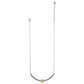 Brighton necklace with two-tone curved bar, gold heart center, and crystal accents on a white background