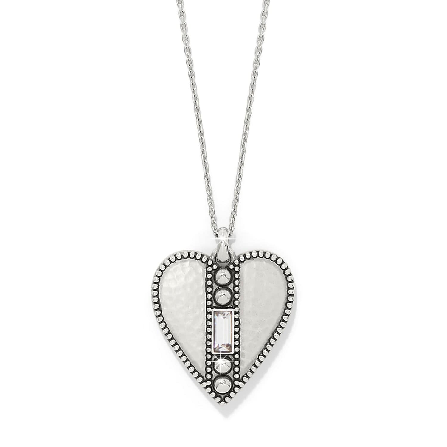 Pretty Tough Gem Heart Necklace silver 4