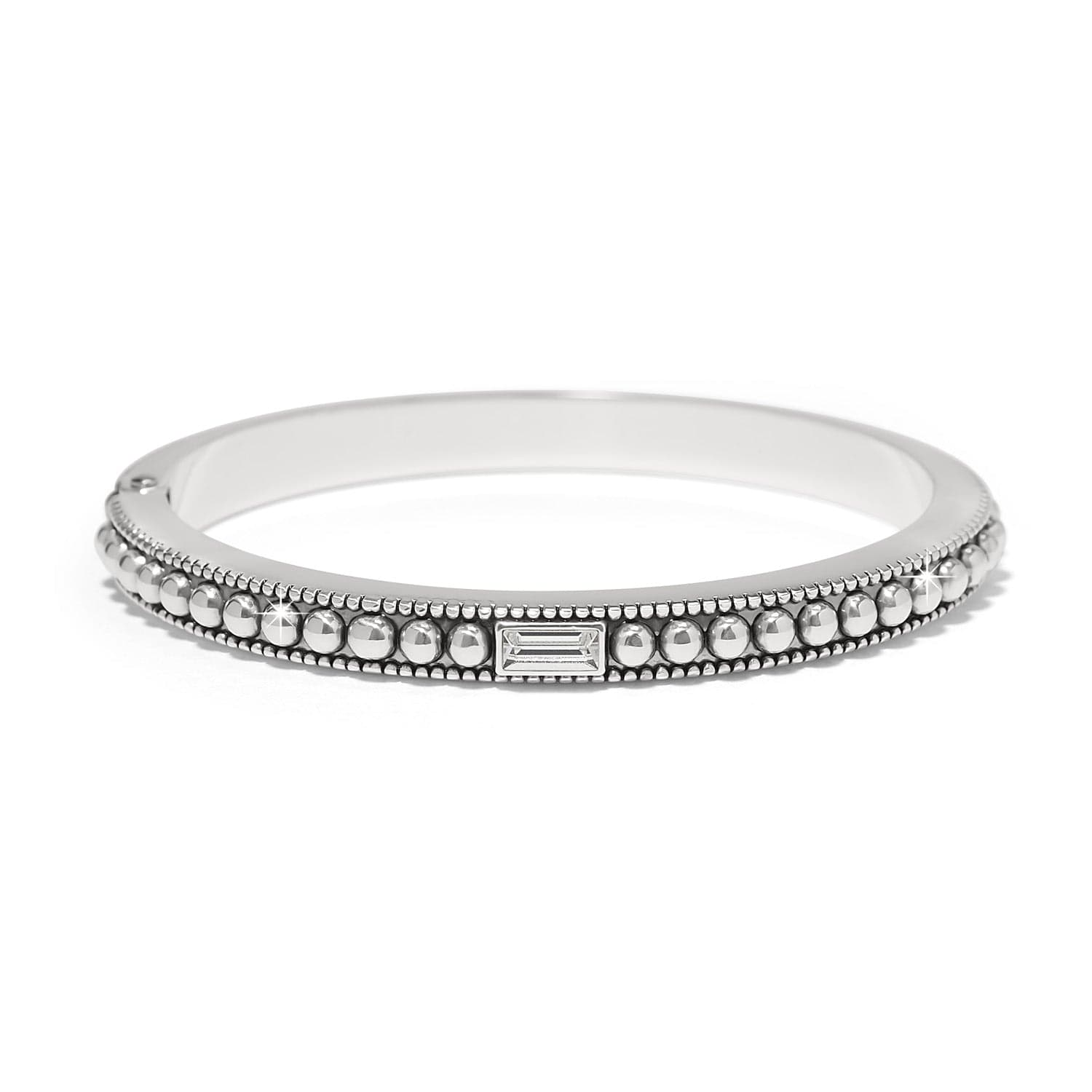 Pretty Tough Gem Hinged Bangle silver 8
