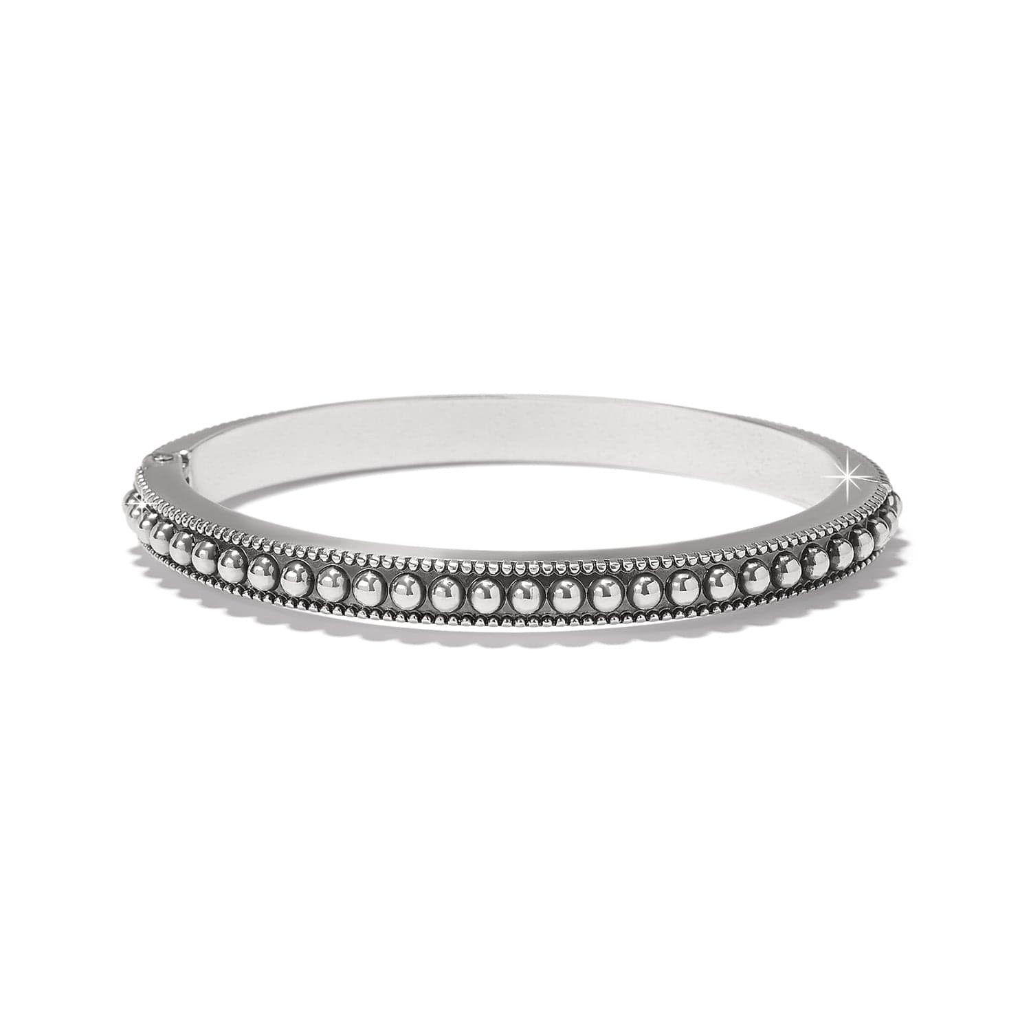 Pretty Tough Gem Hinged Bangle silver 9