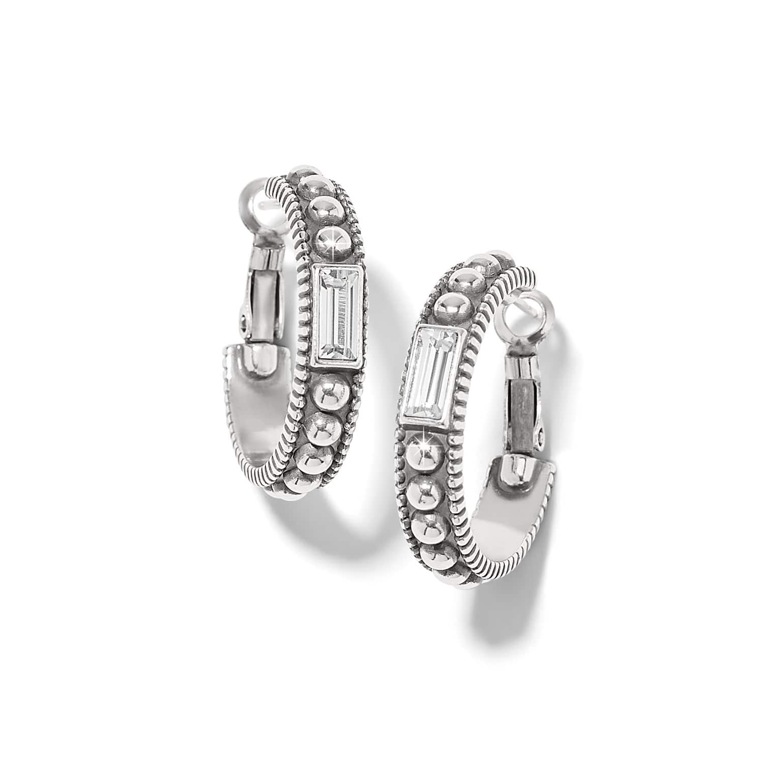 Pretty Tough Gem Hoop Earrings silver 7