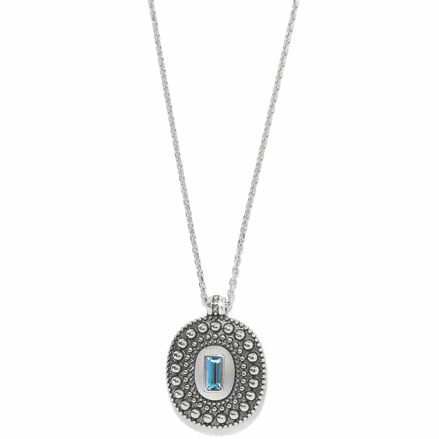 Pretty Tough Gem Necklace silver-aqua 7