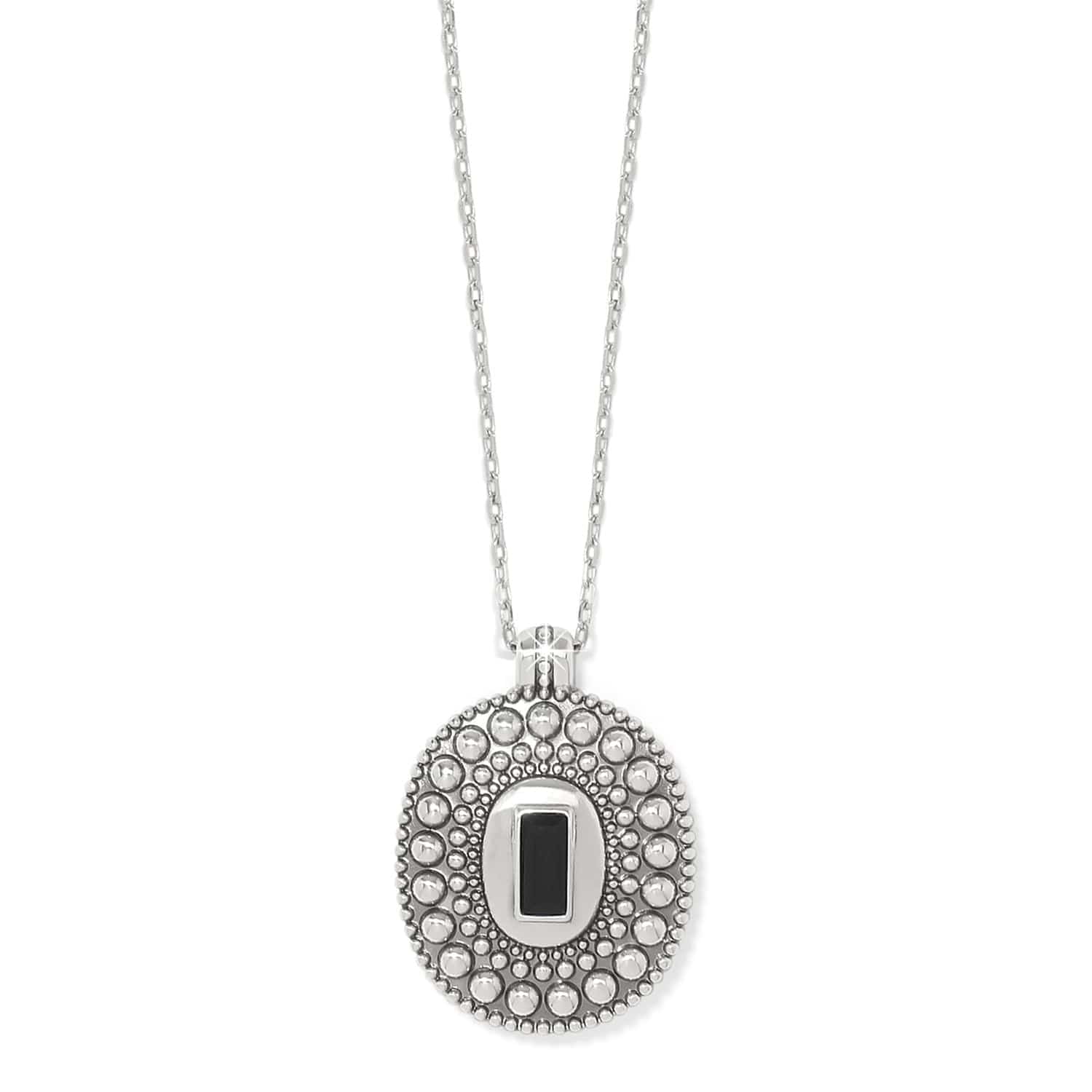 Pretty Tough Gem Necklace silver-black 1