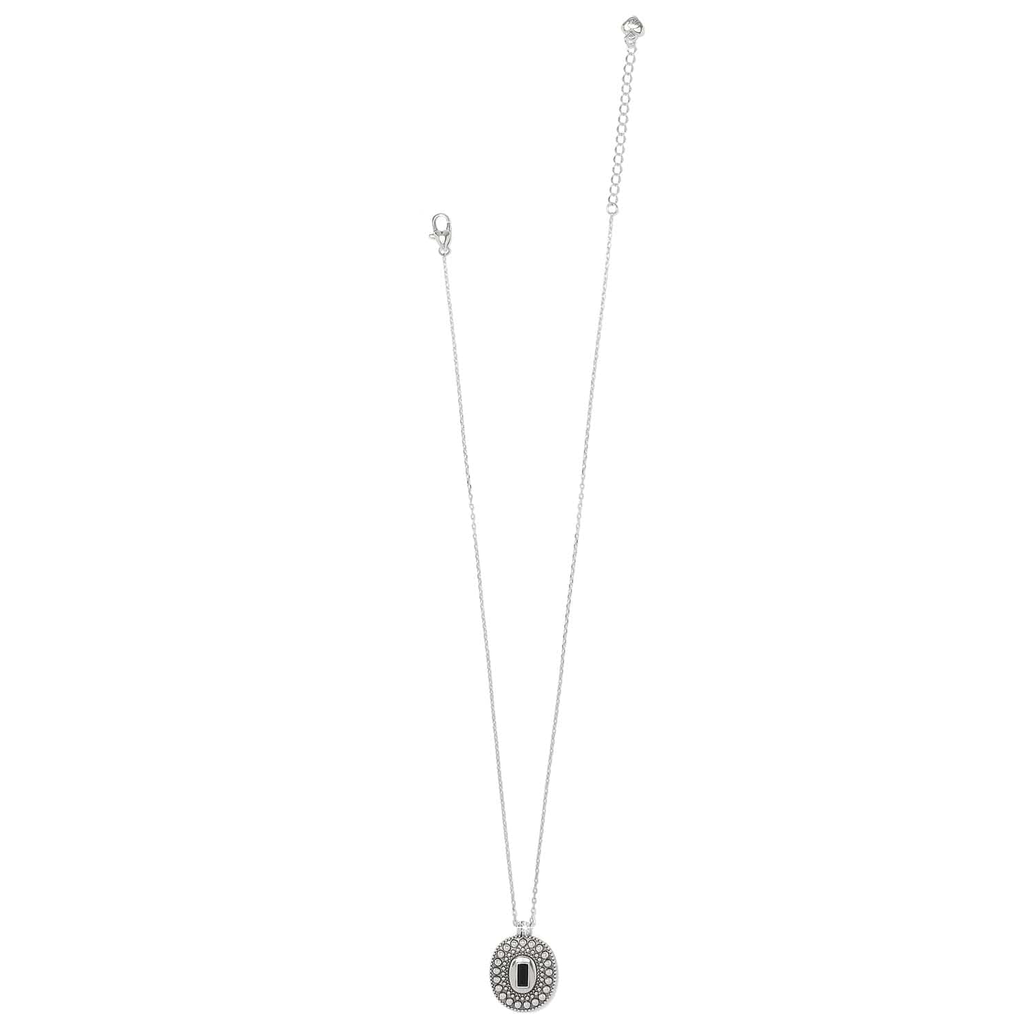 Pretty Tough Gem Necklace silver-black 17