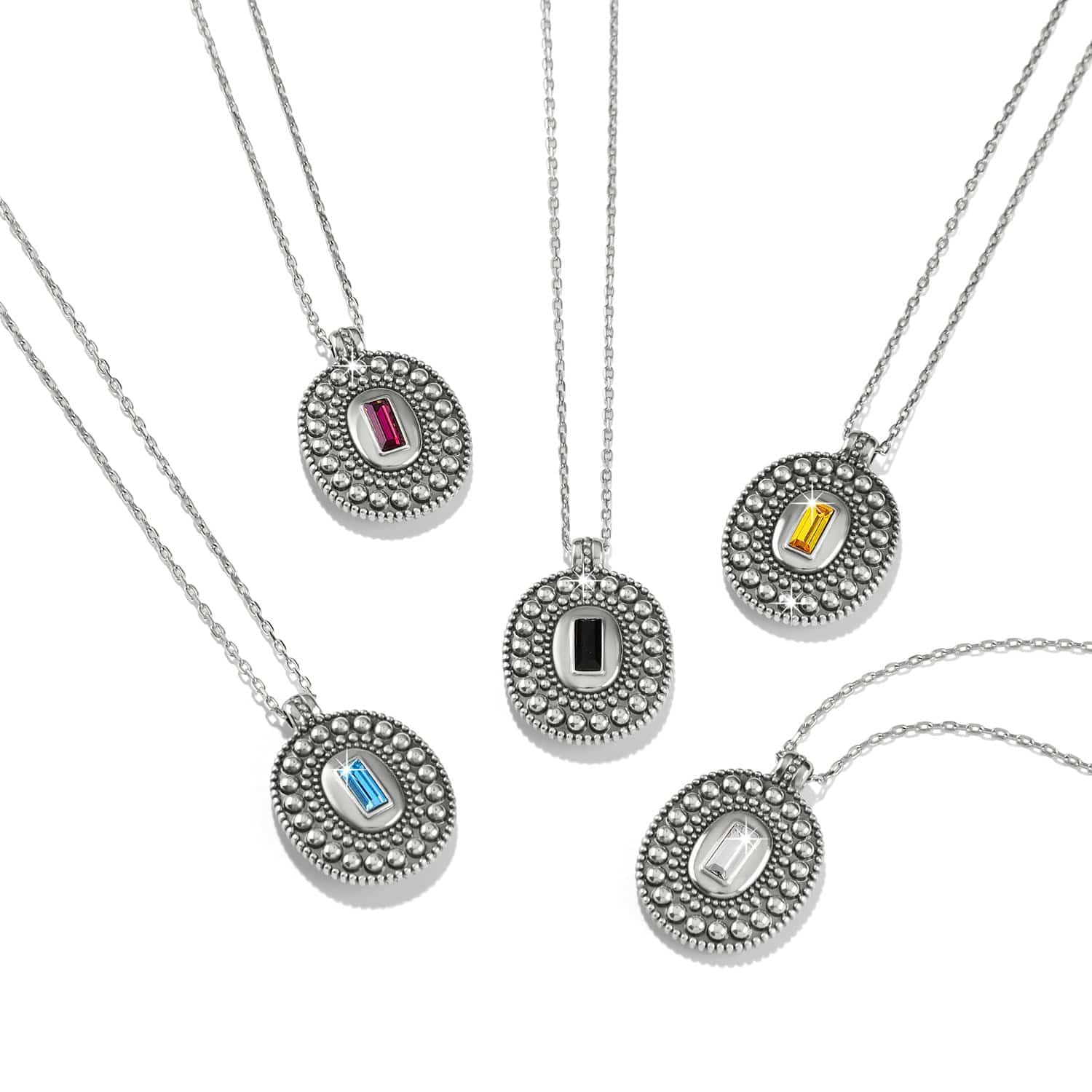 Pretty Tough Gem Necklace silver-black 3