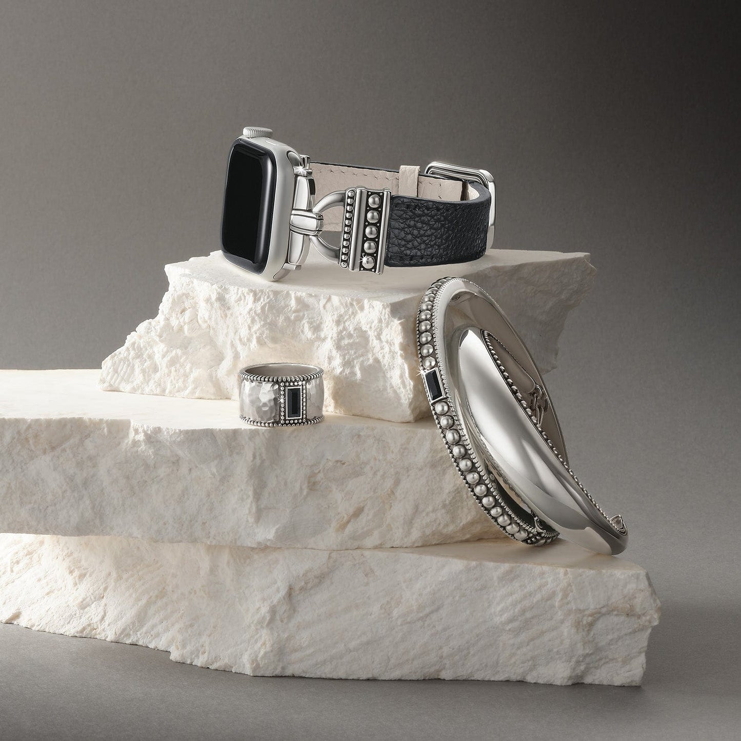 Pretty Tough Gem Wide Band Ring